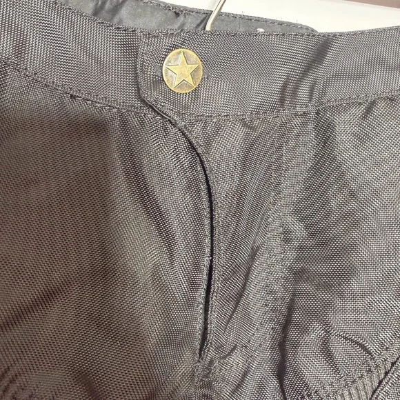 Girls Gem Black, White & Pink Motorcycle Riding Pants with Removable Pant Legs - Picture 7 of 15